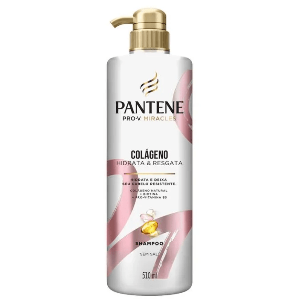 Shampoo Pantene Colágeno 510ml Pump